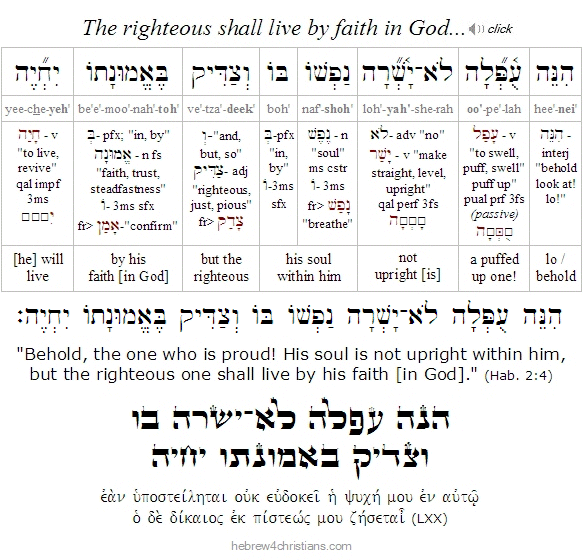 Hab. 2:4 Hebrew Lesson